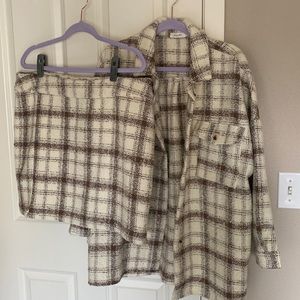 New without tags, never worn matching Shackett and skirt